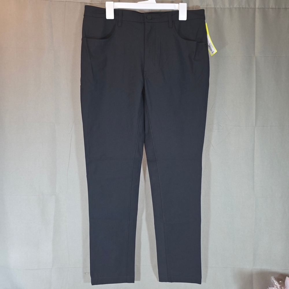 All in Motion Mens Black Golf Pants Tech Chino 36x30 PID-X2YL28 Activewear